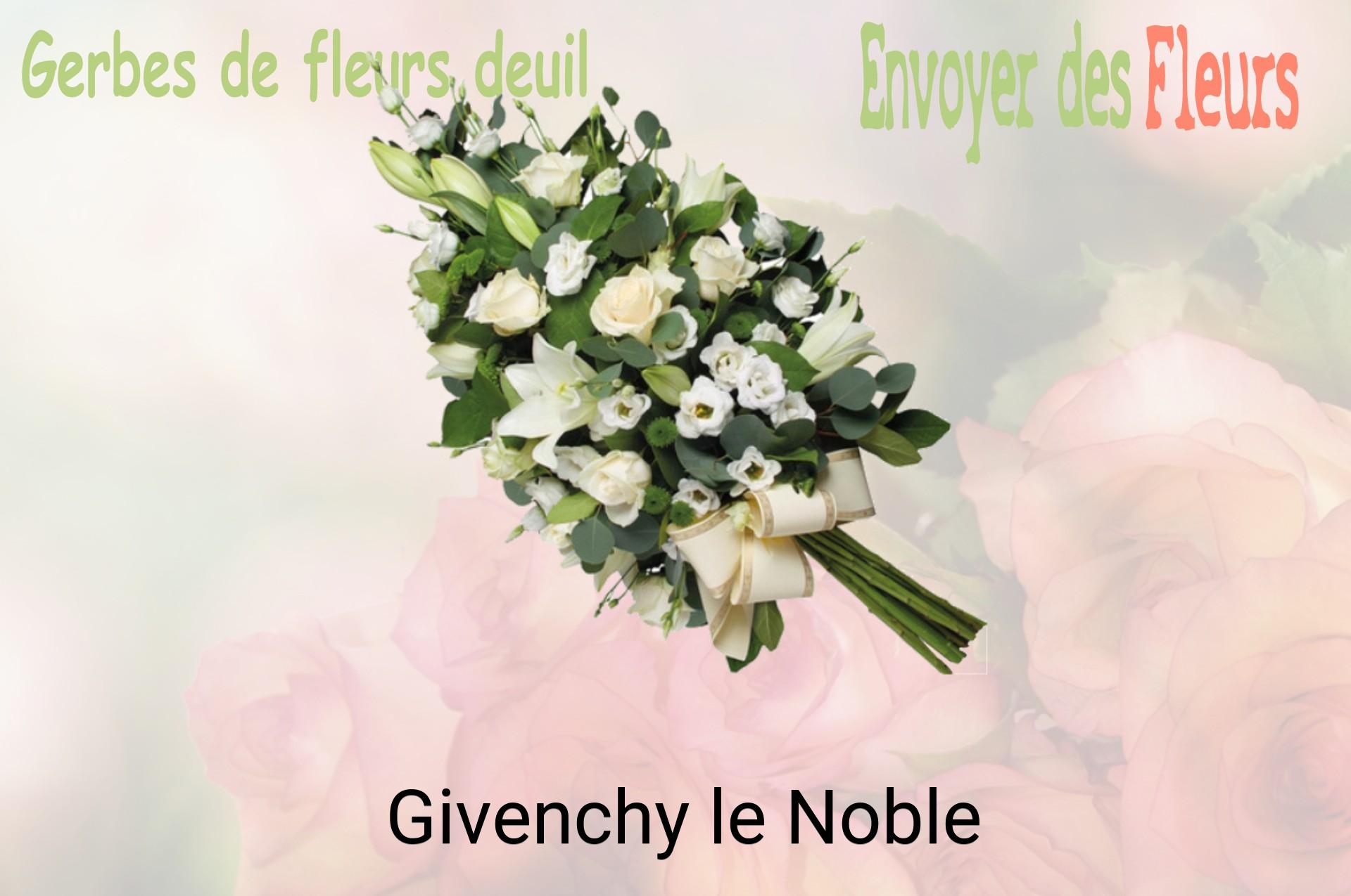 Gerbe de fleurs de deuil livrée à Givenchy-le-Noble